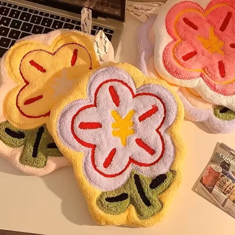 Flower Hanging Hand Towels