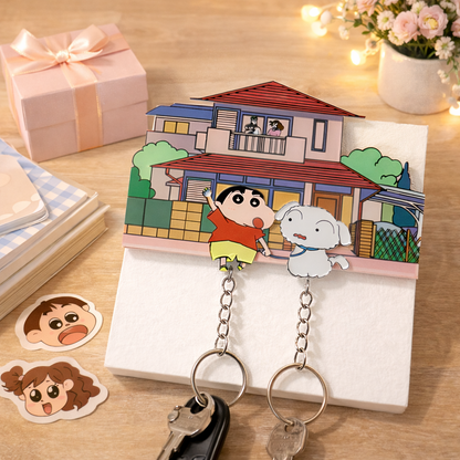 Shinchan Shiro Key Holder